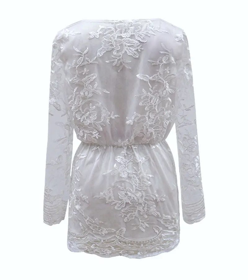 2020 European and American New Women's Dunhuang Hot-Selling Sexy Lace Perspective Dress V-neck Skirt
2020 European and American New Women's Dunhuang Hot-Selling Sexy Lace Perspective Dress V-neck Skirt