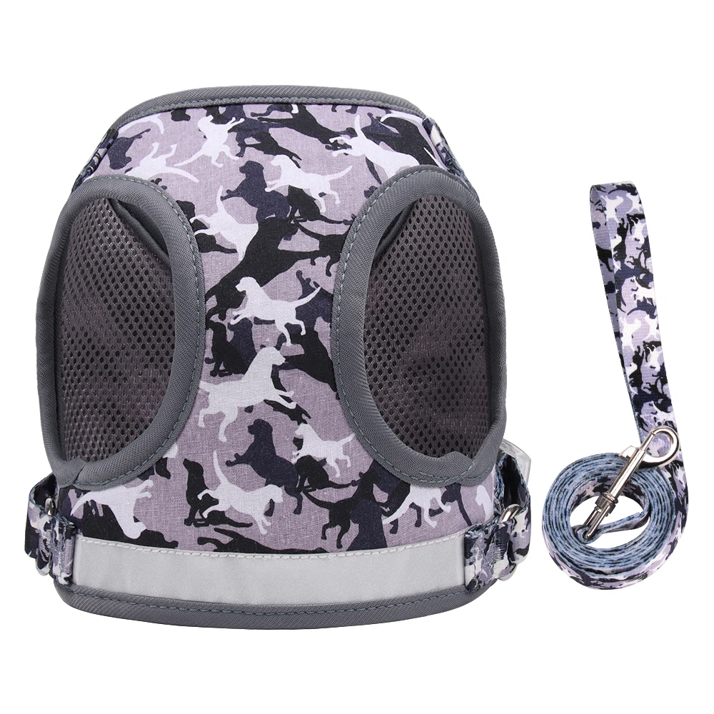 Camouflage Dog Harness Print Vest for Cat Puppy Leads Reflective Set with 1.5 Leash Walks For Pet Supplies Animal Accessories
Camouflage Dog Harness Print Vest for Cat Puppy Leads Reflective Set with 1.5 Leash Walks For Pet Supplies Animal Accessories