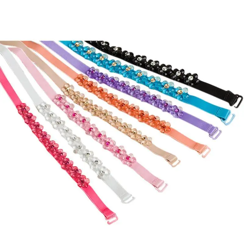 1 Pair Women Bra Strap Flower Rhinestone Decoration Invisible Elastic Shoulder Straps Bridal Wedding Party Intimates Accessories
1 Pair Women Bra Strap Flower Rhinestone Decoration Invisible Elastic Shoulder Straps Bridal Wedding Party Intimates Accessories