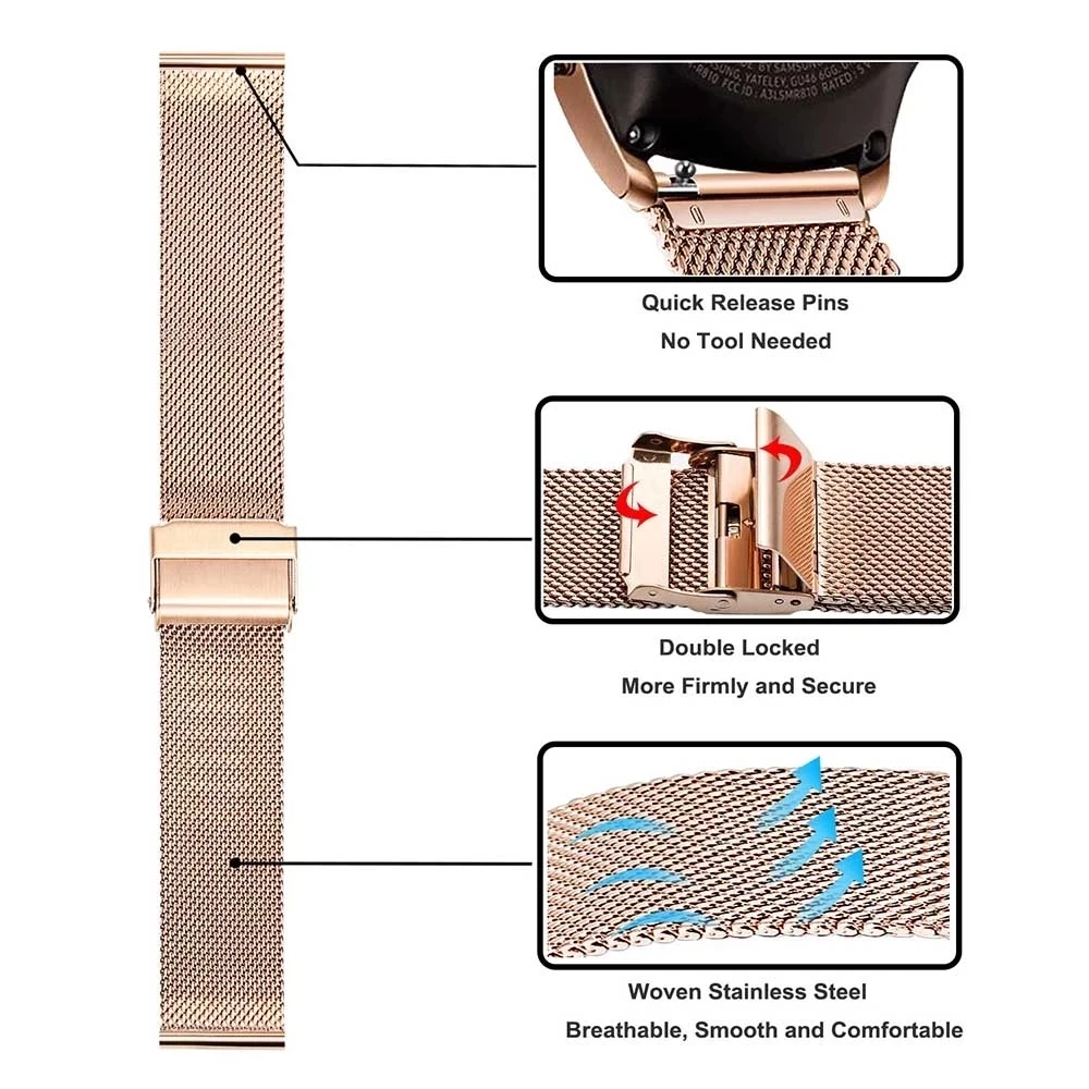 

stainless steel Milan strap is suitable for the smart watch L5 L7 L9 and L8 fast release smart accessory wrist strap