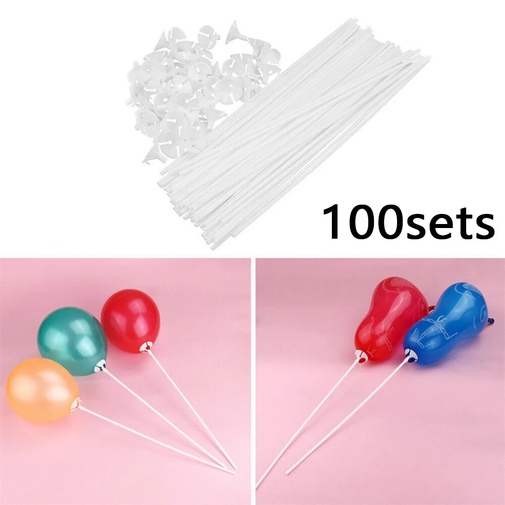 100Set Balloon Holder Set 30cm Balloon Sticks Plastic White Balloon Holder With Cups For Wedding Party Necessary Decor Tool
100Set Balloon Holder Set 30cm Balloon Sticks Plastic White Balloon Holder With Cups For Wedding Party Necessary Decor Tool
