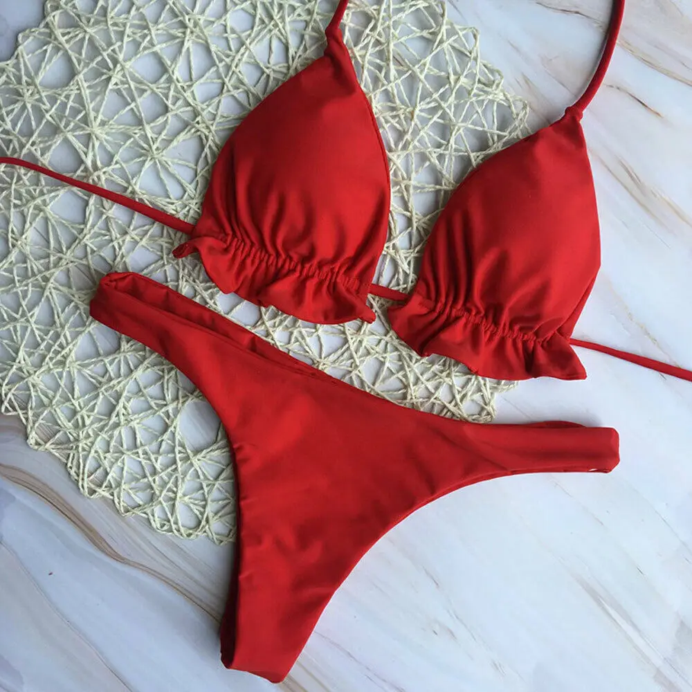 Summer Women Sexy Bandage Brazilian Bikini Sets Top Thong Bottom Set Beach Push-up Swimwear Ladies Lace Up Swimsuit Beachwear
Summer Women Sexy Bandage Brazilian Bikini Sets Top Thong Bottom Set Beach Push-up Swimwear Ladies Lace Up Swimsuit Beachwear