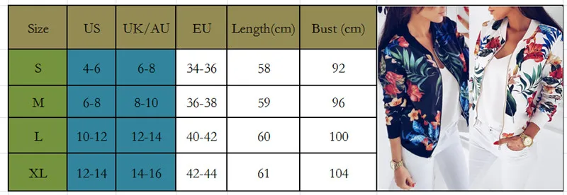 2019 Spring Autumn Womens Floral Slim Jacket Coat Zip Up Outwear Overcoat Jacket Ladies Tops 
2019 Spring Autumn Womens Floral Slim Jacket Coat Zip Up Outwear Overcoat Jacket Ladies Tops