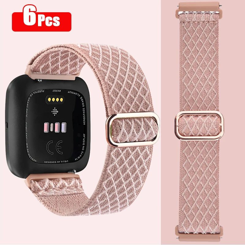 6Pcs/4pcs/lot For Fitbit Versa 2 Band Strap Elastic Nylon Strap Smartwatch Breathable Watchband Bracelet For Fitbit Versa 2 Band 
6Pcs/4pcs/lot For Fitbit Versa 2 Band Strap Elastic Nylon Strap Smartwatch Breathable Watchband Bracelet For Fitbit Versa 2 Band