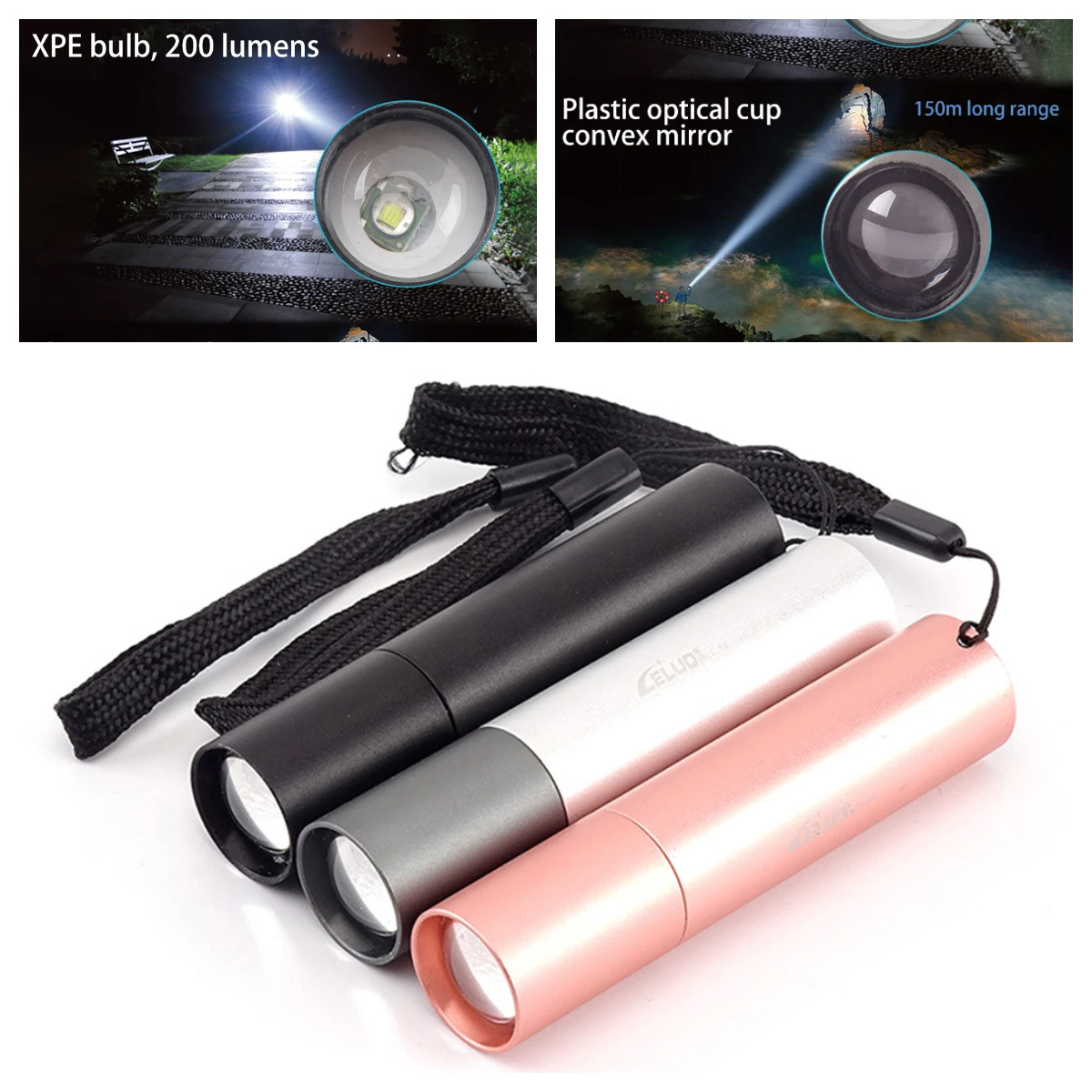 Super Bright Mini Flashlight 3 Modes USB Rechargeable Flashlight with Battery Stretch Portable Powerful LED Flashlight
Super Bright Mini Flashlight 3 Modes USB Rechargeable Flashlight with Battery Stretch Portable Powerful LED Flashlight