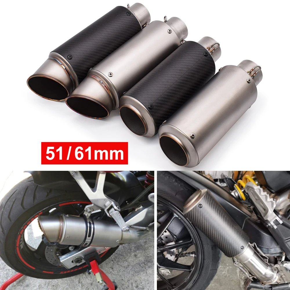 Для BMW C600 C650 Sport C650GT C400GT S1000RR универсальная 51 мм 61 Модифицированная выхлопная труба