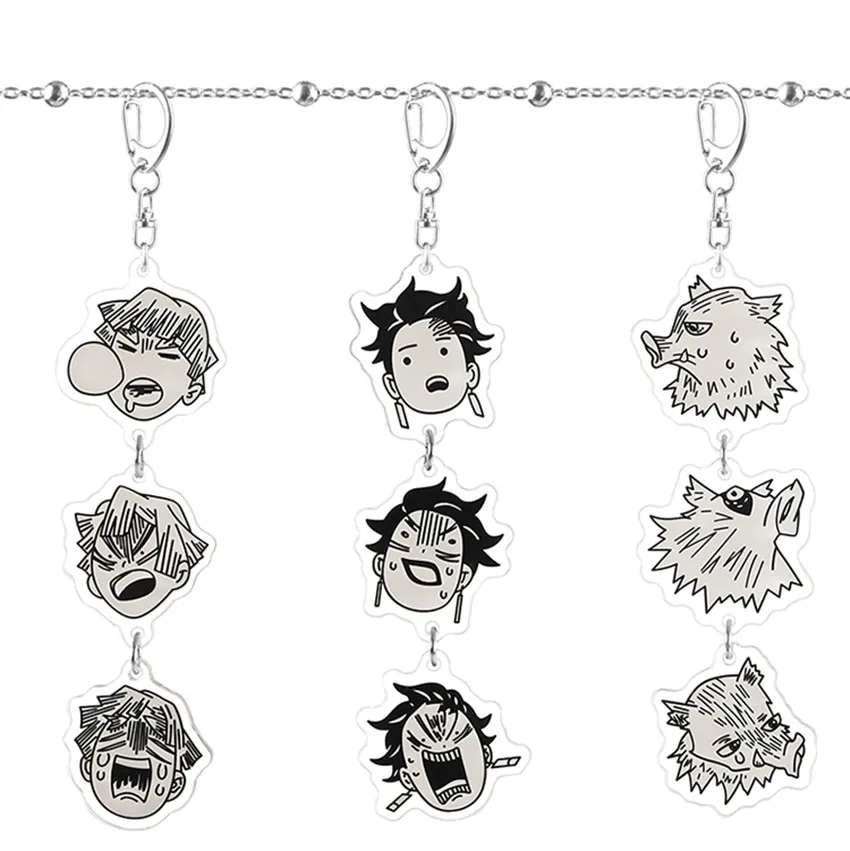 Demon Slayer Cosplay Keychain Kamado Tanjirou Agatsuma Zenitsu Hashibira Inosuke Anime Props Acrylic Bag Pendant Key Holder
Demon Slayer Cosplay Keychain Kamado Tanjirou Agatsuma Zenitsu Hashibira Inosuke Anime Props Acrylic Bag Pendant Key Holder