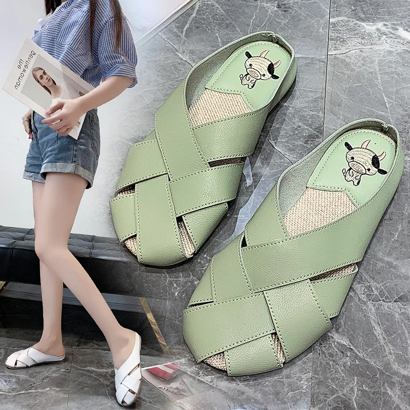 Shoes Slippers Soft Low Luxury Slides Cover Toe Loafers PU Summer Clogs Woman Pantofle Comfort Designer Flat Beach 2021 Fabric R
Shoes Slippers Soft Low Luxury Slides Cover Toe Loafers PU Summer Clogs Woman Pantofle Comfort Designer Flat Beach 2021 Fabric R