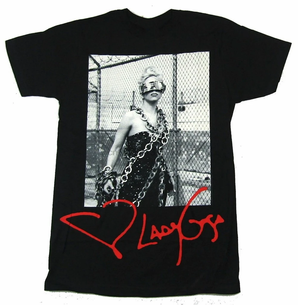 Забавная черная футболка с изображением маски сигарет Lady Gaga новая забавная Merch
