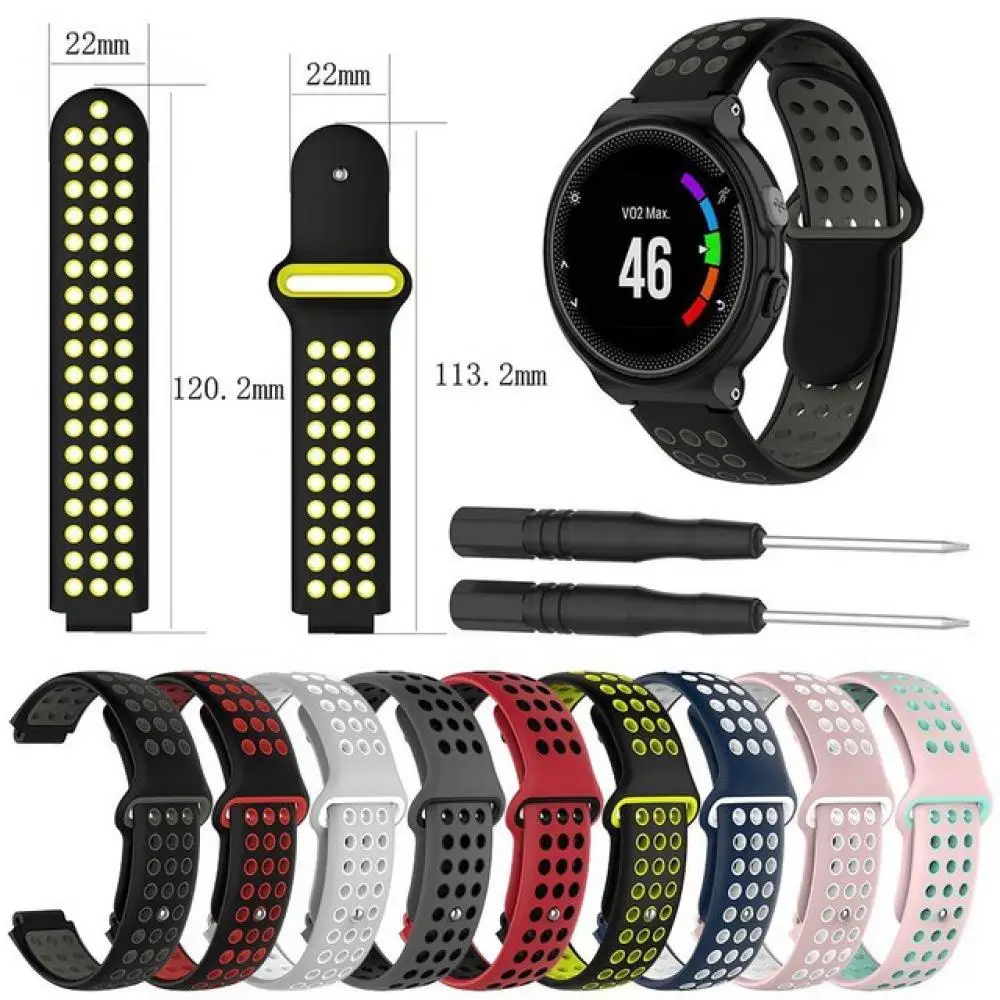 Silicone Replacement Wrist Watch Band bracelet strap with Remove tool For Garmin Forerunner 220 230 235 630 620 735 S20 S5 S6
Silicone Replacement Wrist Watch Band bracelet strap with Remove tool For Garmin Forerunner 220 230 235 630 620 735 S20 S5 S6