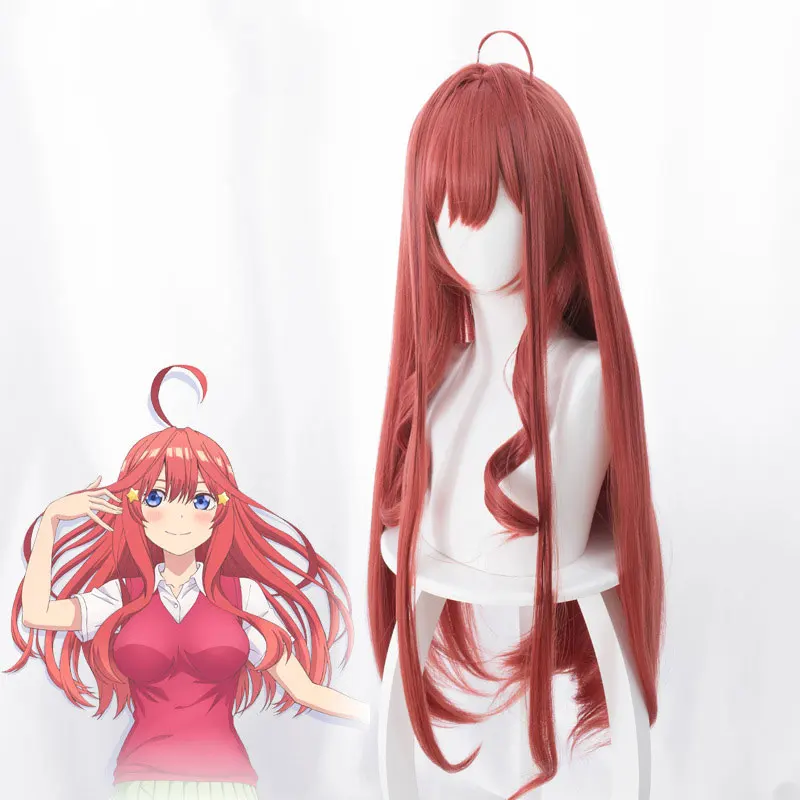 Fogimoya Anime Cosplay Wig Nakano Itsuki Wigs Long Straight hair curls Wig Red Hairs Gilrs Cosplay Accessories
Fogimoya Anime Cosplay Wig Nakano Itsuki Wigs Long Straight hair curls Wig Red Hairs Gilrs Cosplay Accessories