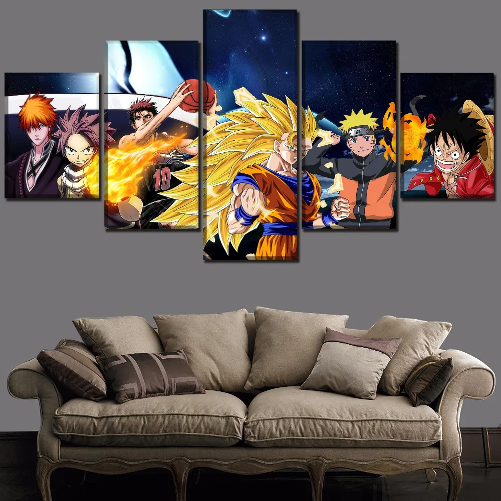 5 Pieces Anime Character Crossover Pictures Canvas Art HD Printed One Set Poster Modern Wall Home Decor Framework Artworks
5 Pieces Anime Character Crossover Pictures Canvas Art HD Printed One Set Poster Modern Wall Home Decor Framework Artworks