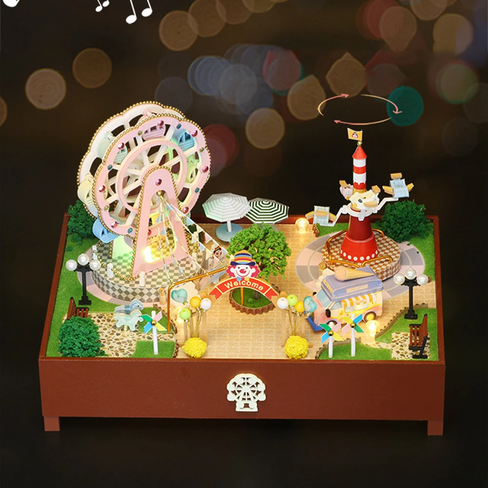 DIY Miniature Furniture Dollhouse Amusement Park Manual Handmade Assembled 3D Model Doll House for Children Gifts Home Decor
DIY Miniature Furniture Dollhouse Amusement Park Manual Handmade Assembled 3D Model Doll House for Children Gifts Home Decor