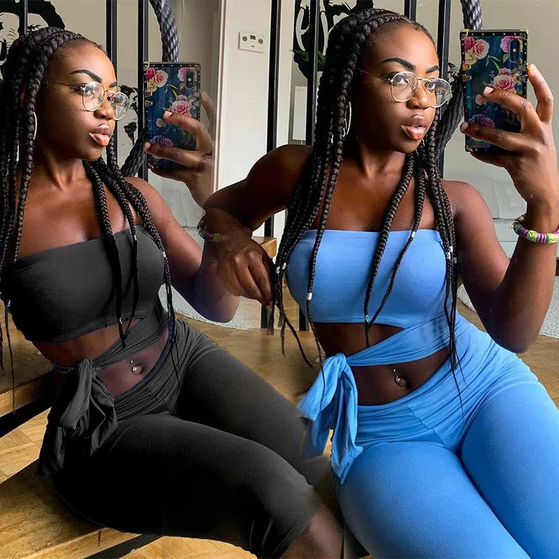 African Clothes for Women 2021 Fashion 2Pcs Sets Sexy Breast Wrap Tight Shorts Summer Autumn Beachwear Female Evening Dresses
African Clothes for Women 2021 Fashion 2Pcs Sets Sexy Breast Wrap Tight Shorts Summer Autumn Beachwear Female Evening Dresses