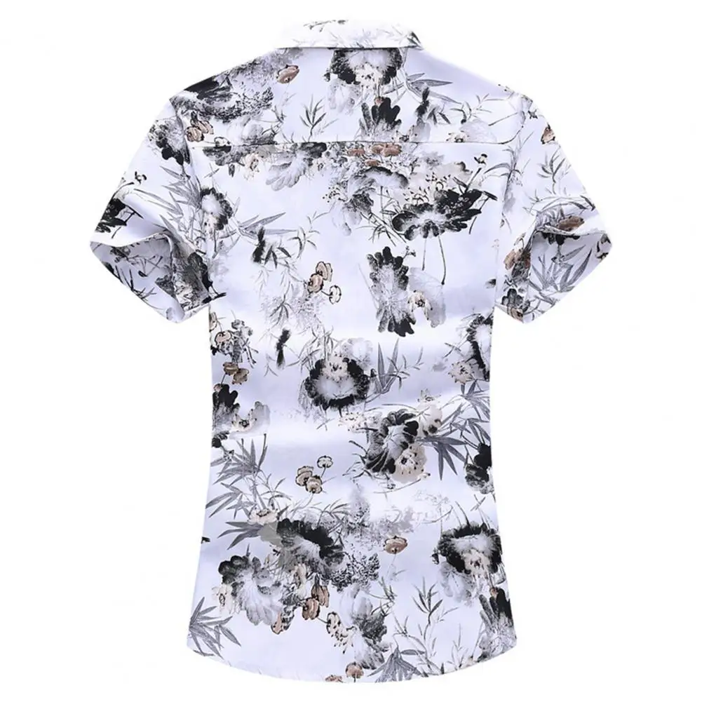 Summer Men Turn Down Collar Printing Shirt Cotton Comfortable Buttons Casual Tops
Summer Men Turn Down Collar Printing Shirt Cotton Comfortable Buttons Casual Tops