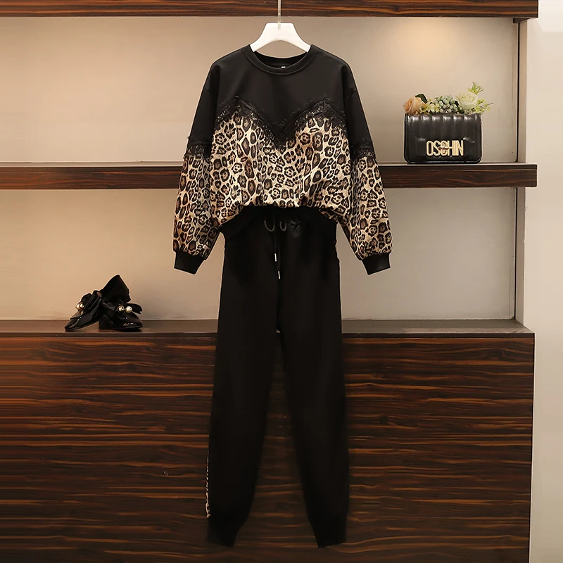 Leopard print Women Running Sets Patchwork Sportswear Sets Female 2 Pieces Set Long Sleeve Sweatshirt Pant Autumn Suit Tracksuit
Leopard print Women Running Sets Patchwork Sportswear Sets Female 2 Pieces Set Long Sleeve Sweatshirt Pant Autumn Suit Tracksuit