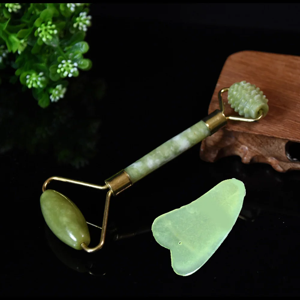 Newest Facial Massage Roller Double Heads Jade Stone Face Lift Hand Body Skin Relaxation Slimming Beauty Health Skin Care Tool
Newest Facial Massage Roller Double Heads Jade Stone Face Lift Hand Body Skin Relaxation Slimming Beauty Health Skin Care Tool