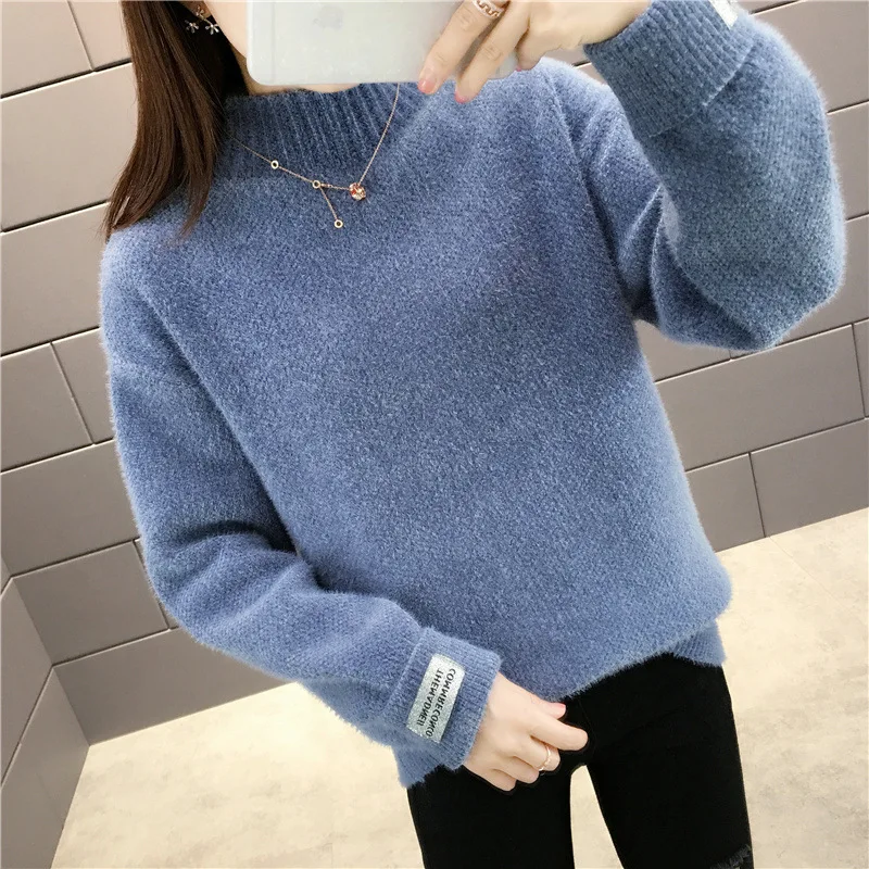 2022 Autumn Winter Knit Sweate Mink Cashmere R Women Turtleneck Long Sleeve Jumper Korean Lady Pullover Female Knitwear
2022 Autumn Winter Knit Sweate Mink Cashmere R Women Turtleneck Long Sleeve Jumper Korean Lady Pullover Female Knitwear