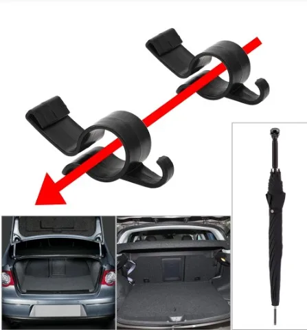 2Pcs Umbrella Holder Hook Car Rear Trunk Mounting Bracket Self Adhesive Hook for Umbrella Hanging Hook Car Trunk Organizer
2Pcs Umbrella Holder Hook Car Rear Trunk Mounting Bracket Self Adhesive Hook for Umbrella Hanging Hook Car Trunk Organizer