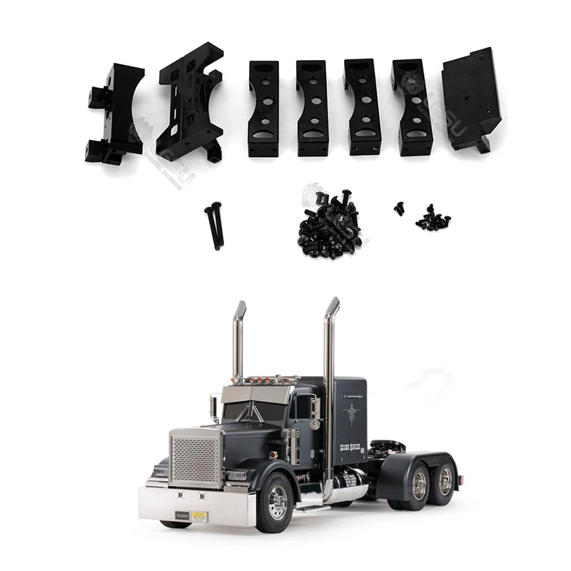 Rc Truck Aluminum Metal Frame Beam Sets For 1/14 Scale Tamiya Tractor American Tractor New King Grand Hauler 56344 Black 56356
Rc Truck Aluminum Metal Frame Beam Sets For 1/14 Scale Tamiya Tractor American Tractor New King Grand Hauler 56344 Black 56356