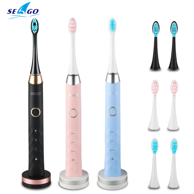 SEAGO Sonic Electric Toothbrush Upgraded Adult Rechargeable Wireless Waterproof Automatic Toothbrush with 3 Brush Heads Gift
SEAGO Sonic Electric Toothbrush Upgraded Adult Rechargeable Wireless Waterproof Automatic Toothbrush with 3 Brush Heads Gift
