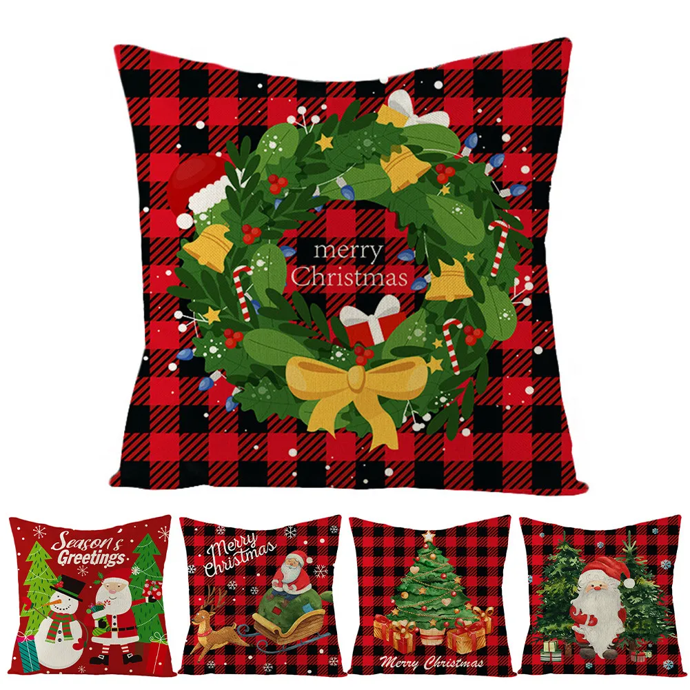 45 X 45 Cm Flax Cushion Cover Merry Christmas Red Series Soft Sofa Throw Pillow Case Festive Elk Snowflake Printing Home Decor
45 X 45 Cm Flax Cushion Cover Merry Christmas Red Series Soft Sofa Throw Pillow Case Festive Elk Snowflake Printing Home Decor