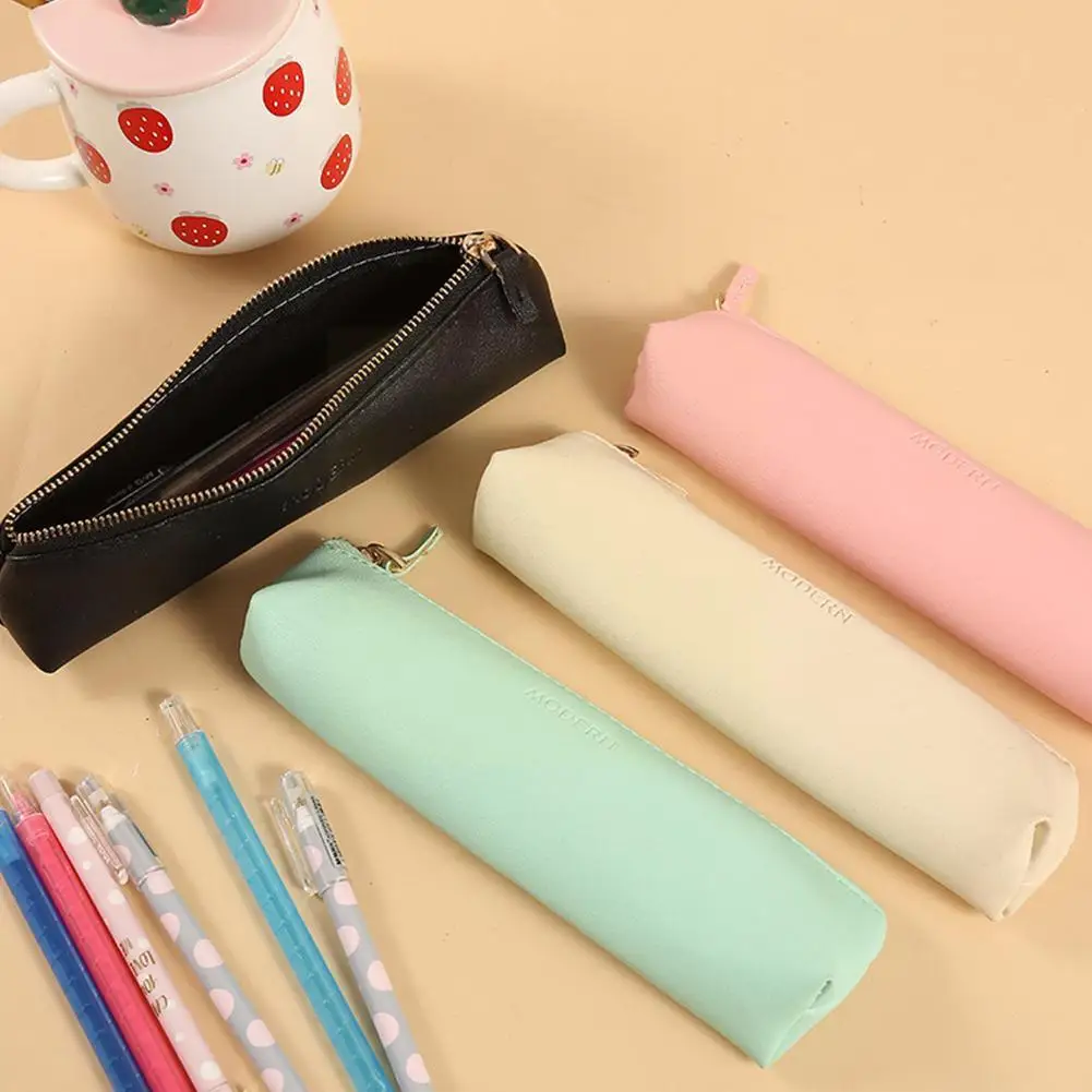 Color Mini Pencil Simple Cute Pu Leather Pencil Bag For Girls Children Gift Kawaii Stationery School Storage Supplies A3v3
Color Mini Pencil Simple Cute Pu Leather Pencil Bag For Girls Children Gift Kawaii Stationery School Storage Supplies A3v3
