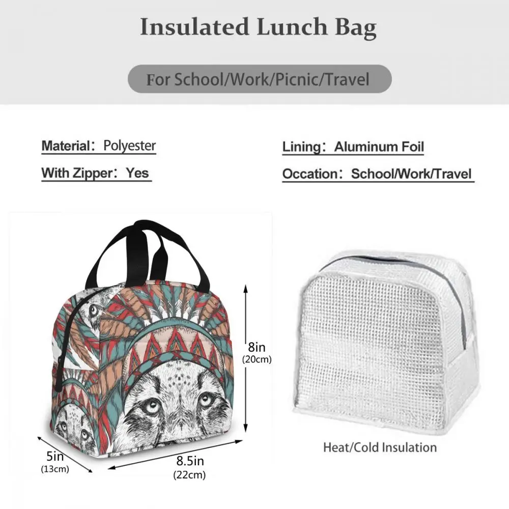 Indian Feather Headdress Cooler Lunch Box Portable Insulated Lunch Bag Thermal Food Picnic Lunch Bags
Indian Feather Headdress Cooler Lunch Box Portable Insulated Lunch Bag Thermal Food Picnic Lunch Bags