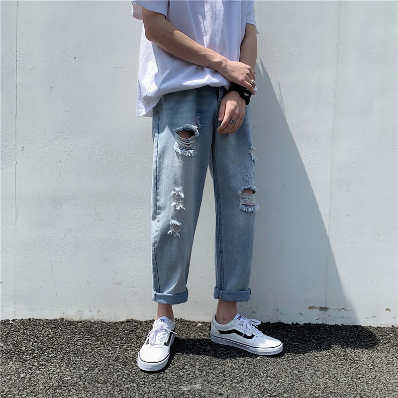 Good Skinny Quality jeans Light Blue Jeans Men Spring Summer Slim Fit Denim Jeans Men Cotton Stretch Denim Pants Cowboy Trousers
Good Skinny Quality jeans Light Blue Jeans Men Spring Summer Slim Fit Denim Jeans Men Cotton Stretch Denim Pants Cowboy Trousers