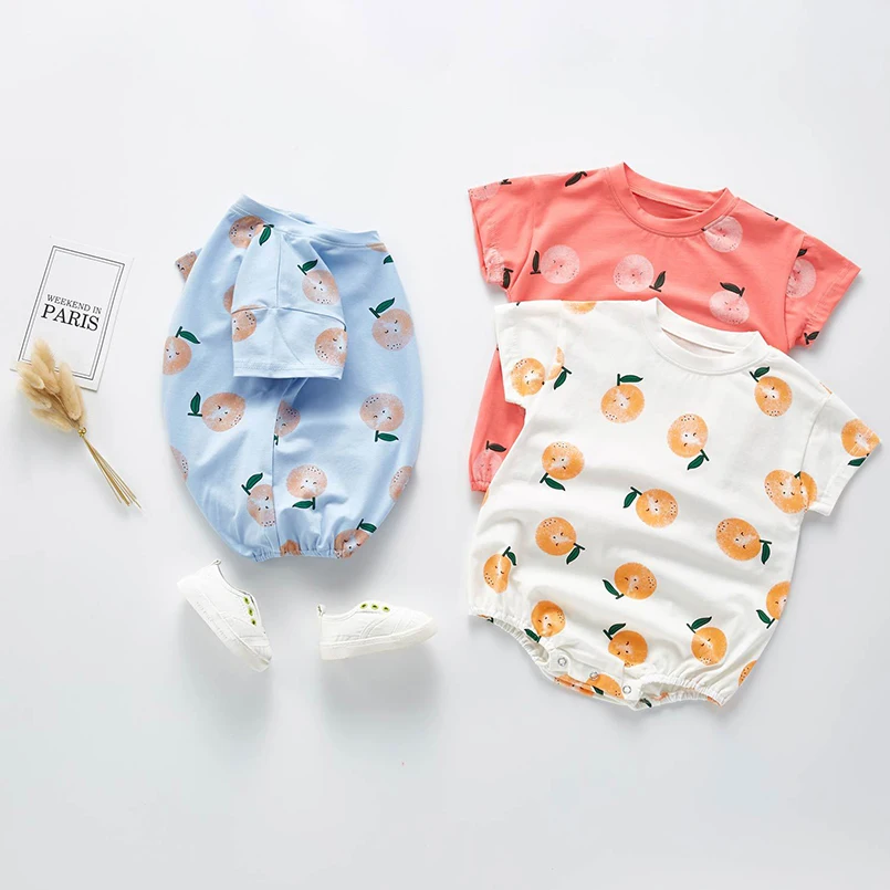 Newborn Baby Boys Romper short Sleeve Cotton Lovely Fruit Pattern Pajamas Kids Unisex Rompers Baby Girls Clothes bodysuit
Newborn Baby Boys Romper short Sleeve Cotton Lovely Fruit Pattern Pajamas Kids Unisex Rompers Baby Girls Clothes bodysuit