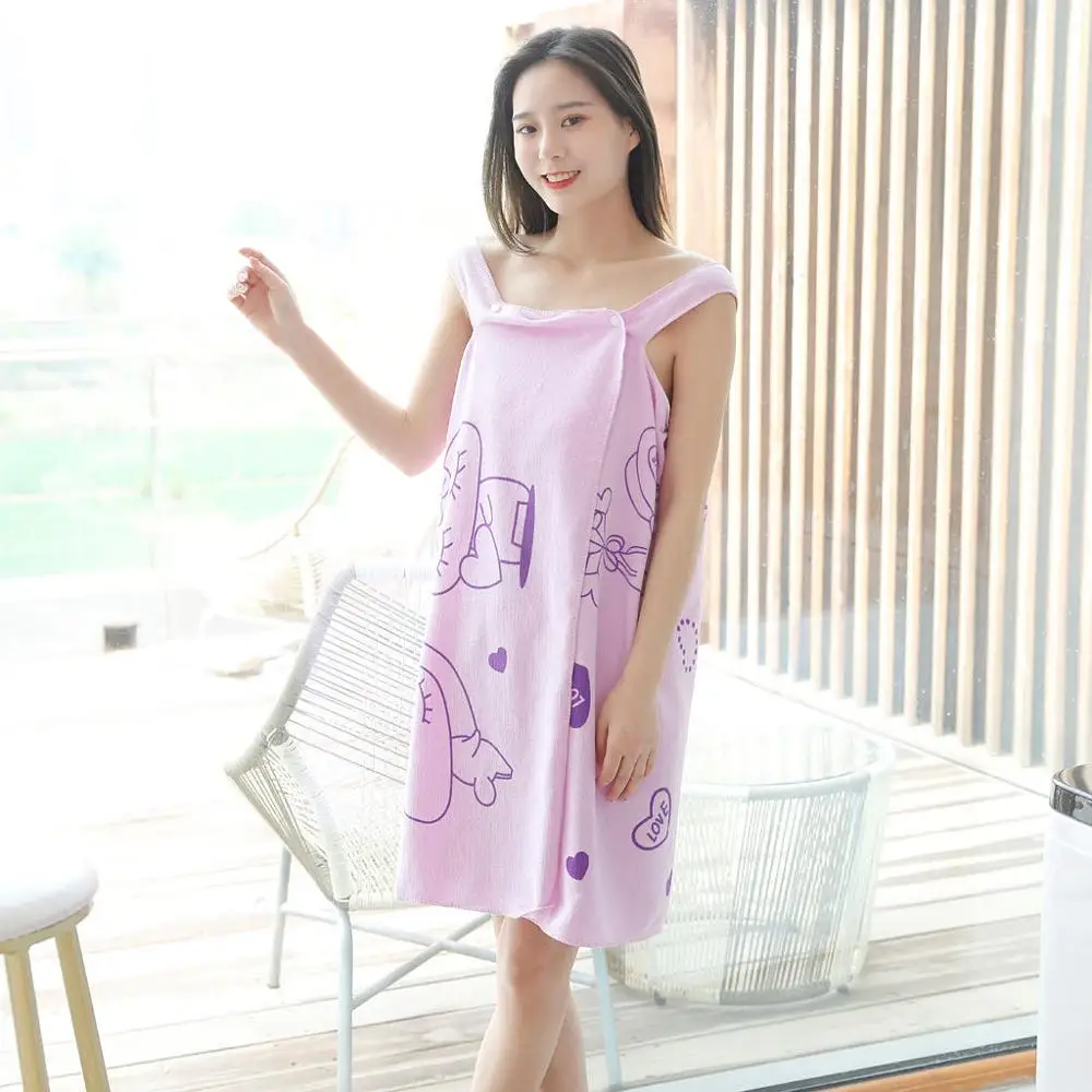 Quick Dry Home Textile Towel Women Robes Bath Wearable Towel Dress Womens Lady Fast Drying Beach Spa Magical Nightwear
Quick Dry Home Textile Towel Women Robes Bath Wearable Towel Dress Womens Lady Fast Drying Beach Spa Magical Nightwear