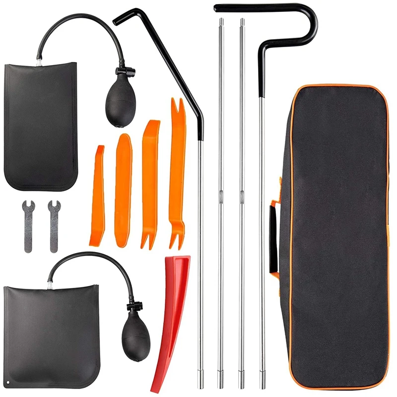 14Pcs Car Tool Kit Easy Entry Long Reach Grabber Air Wedge Bag Essential Emergency Car Lockout Kit for Cars Truck
14Pcs Car Tool Kit Easy Entry Long Reach Grabber Air Wedge Bag Essential Emergency Car Lockout Kit for Cars Truck