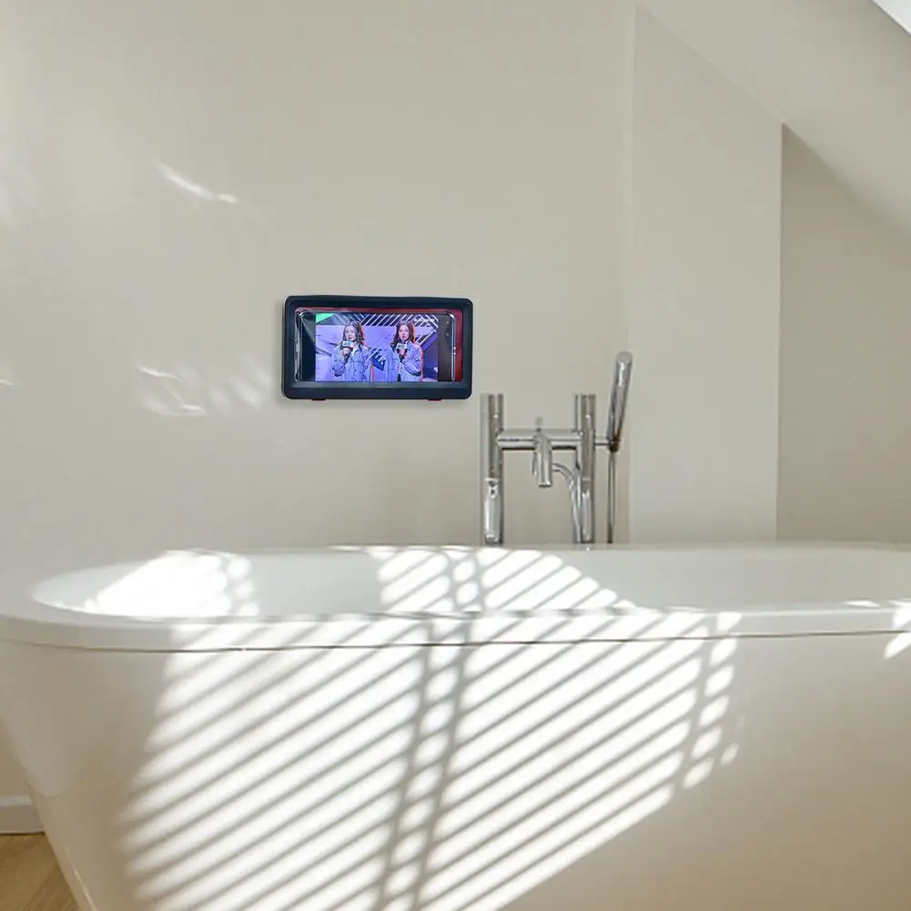 Hot Selling Phone Holder Waterproof Case Box Wall Mounted All Covered Mobile Phone Shelves Self-Adhesive Shower Accessories
Hot Selling Phone Holder Waterproof Case Box Wall Mounted All Covered Mobile Phone Shelves Self-Adhesive Shower Accessories