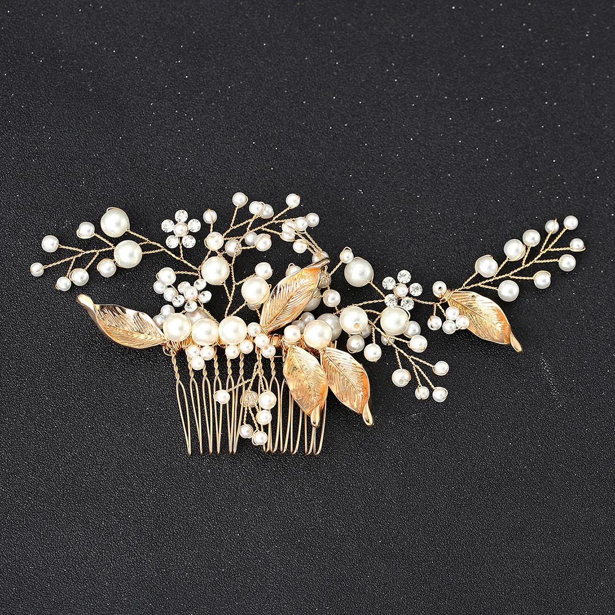 Handmade Wedding Hair Comb Gold Leaf & Sweet Pearl Long Curly Bun Hair Accessories For Bridal Bridesmaid TT@88
Handmade Wedding Hair Comb Gold Leaf & Sweet Pearl Long Curly Bun Hair Accessories For Bridal Bridesmaid TT@88