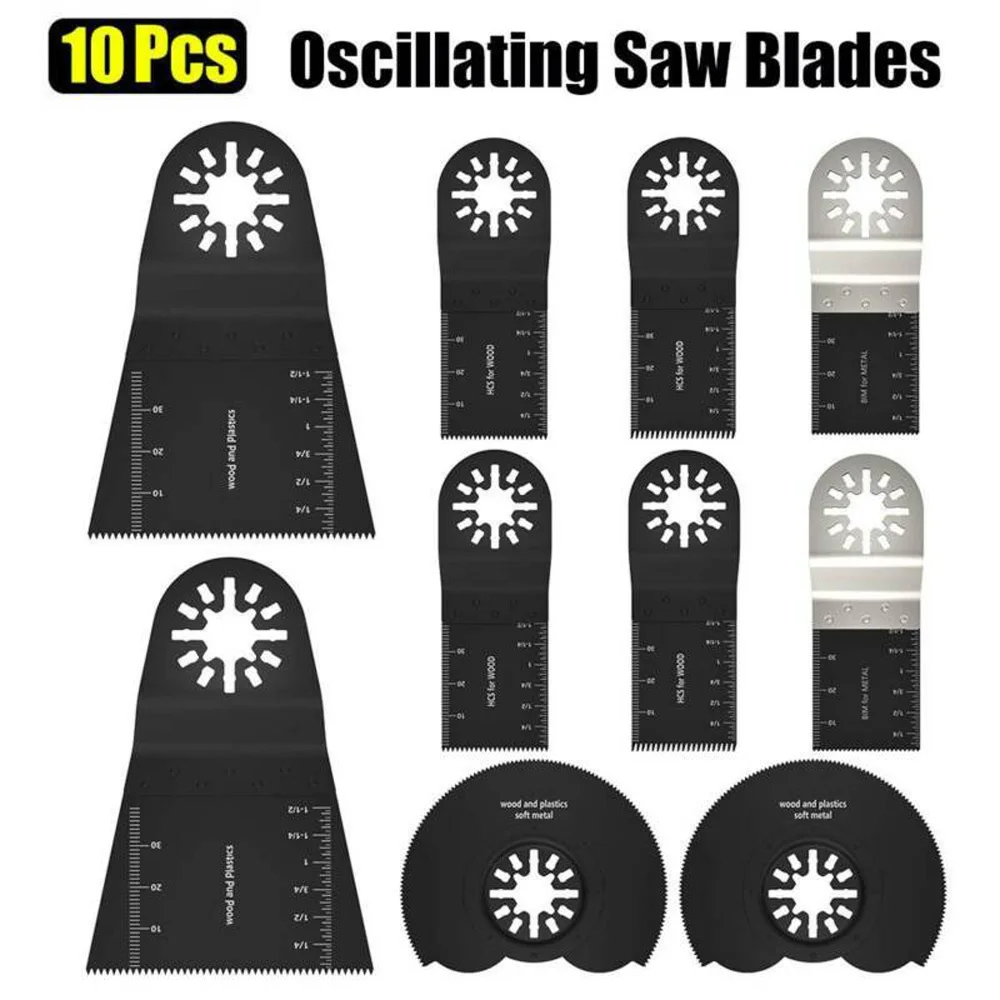 10pcs Oscillating Blade Saw High Carbon Steel Bi-metal Multi-tool Kit For Fein Multimaster RYOBI BOSCH
10pcs Oscillating Blade Saw High Carbon Steel Bi-metal Multi-tool Kit For Fein Multimaster RYOBI BOSCH