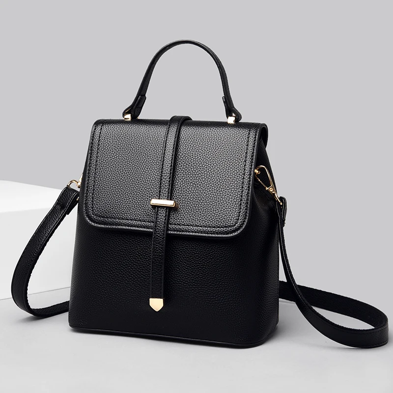 High Quality Soft Leather Backpacks for Women Luxury Small Rucksack Lychee Pattern Backpack Ladies Elegant Solid Color Knapsack
High Quality Soft Leather Backpacks for Women Luxury Small Rucksack Lychee Pattern Backpack Ladies Elegant Solid Color Knapsack