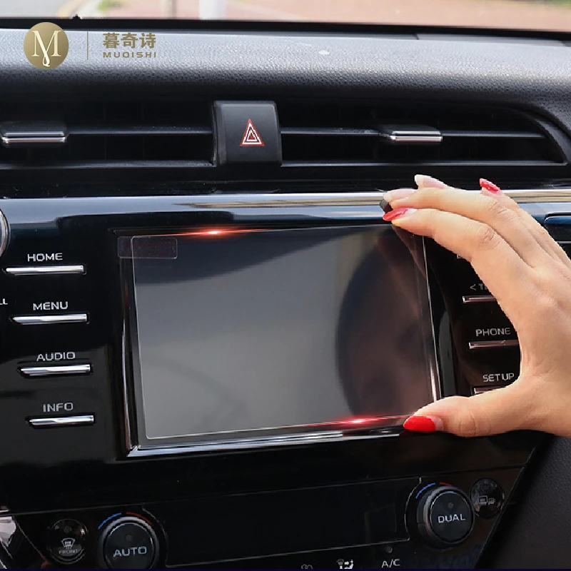 For Toyota Camry 2018-20 Car GPS navigation film LCD screen Tempered glass protective film Anti-scratch Film Accessories 7 Inch
For Toyota Camry 2018-20 Car GPS navigation film LCD screen Tempered glass protective film Anti-scratch Film Accessories 7 Inch