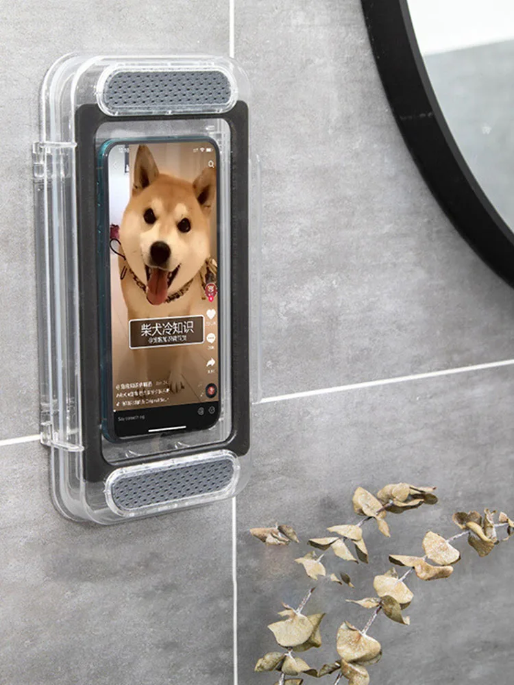Wall-mounted bathroom phone storage box waterproof and anti-fog, touchable horizontal and vertical switching dual-hole speaker
Wall-mounted bathroom phone storage box waterproof and anti-fog, touchable horizontal and vertical switching dual-hole speaker