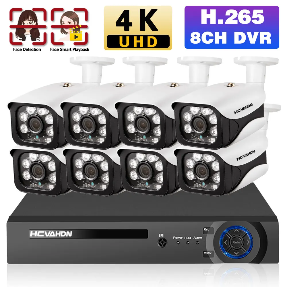 Камера видеонаблюдения 4K CCTV AHD, Комплект охранной системы, 8 каналов, цифровой видеорегистратор, наружная уличная цилиндрическая камера BNC, к...
Камера видеонаблюдения 4K CCTV AHD, Комплект охранной системы, 8 каналов, цифровой видеорегистратор, наружная уличная цилиндрическая камера BNC, к...