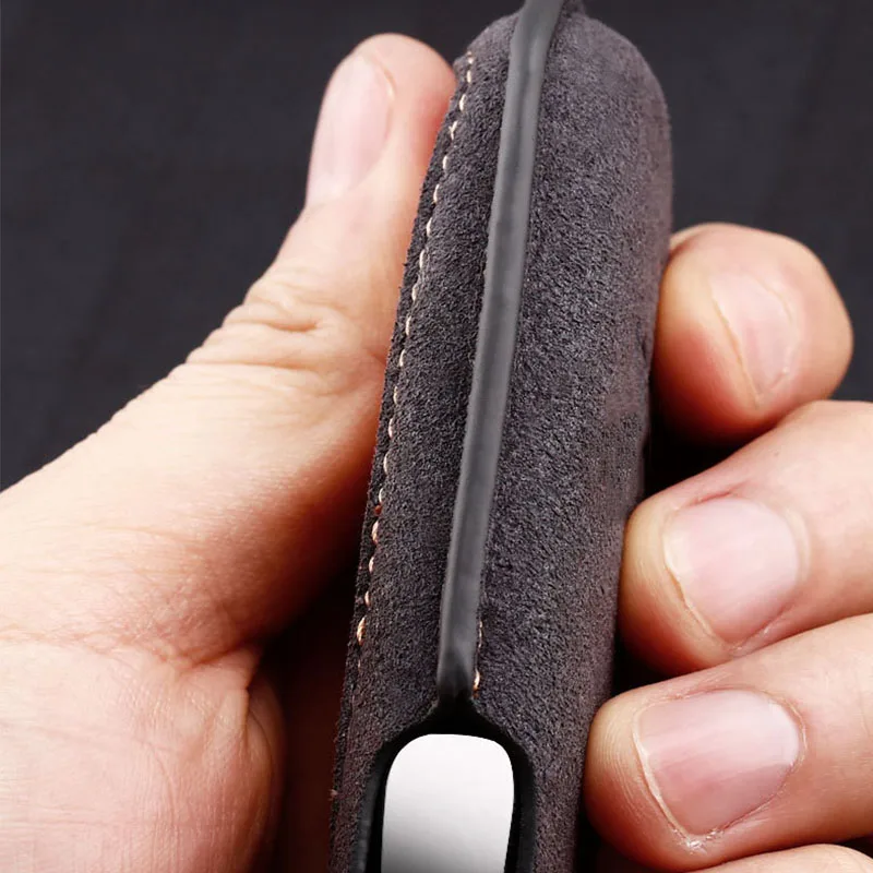 Кожаный чехол для ключа автомобиля VW Volkswagen Magotan Passat B8 Skoda Superb Kodiaq A7 Smart Remote Fob