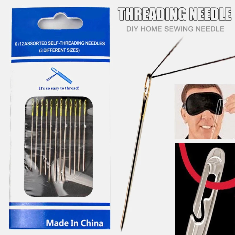 12 Pcs/set Threading Hand Household Sewing Elderly Needle-side Hole Blind Needle Stainless Steel Sewing Needles Needlework
12 Pcs/set Threading Hand Household Sewing Elderly Needle-side Hole Blind Needle Stainless Steel Sewing Needles Needlework