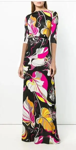 Autumn Party Long Dress Half Sleeve Slim and Elegant Print Stitching Plus Size Dress for Women
Autumn Party Long Dress Half Sleeve Slim and Elegant Print Stitching Plus Size Dress for Women