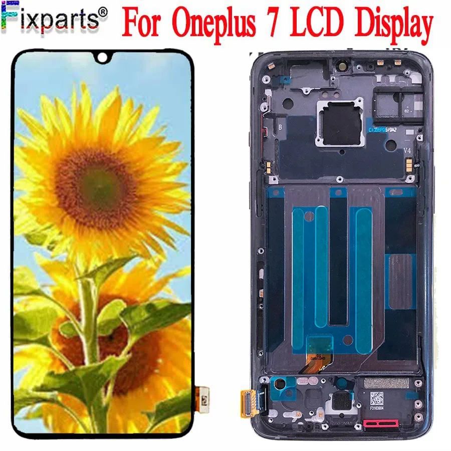 Оригинальный для Oneplus 7 сменный ЖК дисплей + сенсорный экран Oneplus7 дигитайзер