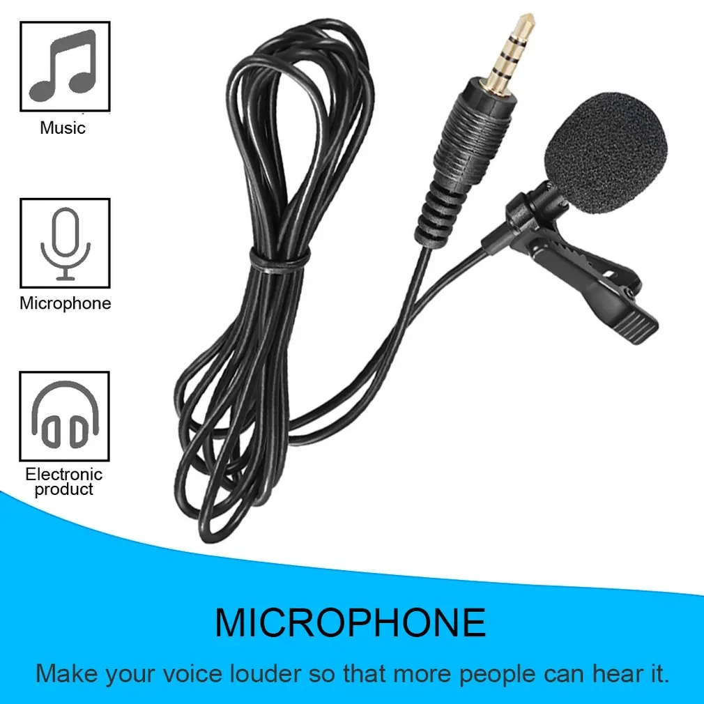 Mini Lavalier Mic Tie Clip Microphones Stage Performance Wireless Microphone Dynamic Microphone Wired Smart Phone Recording PC
Mini Lavalier Mic Tie Clip Microphones Stage Performance Wireless Microphone Dynamic Microphone Wired Smart Phone Recording PC