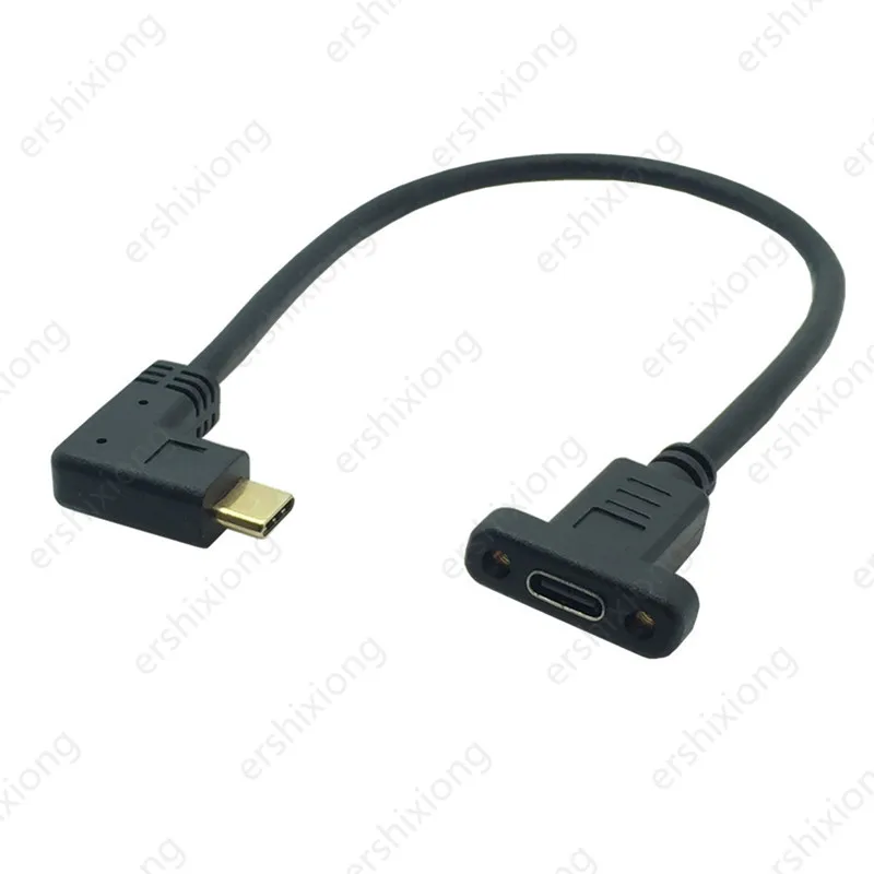 USB 3.1 data video cable USB-C male-to-female expansion connector with screw panel mounting shield USB C-type expansion cable
USB 3.1 data video cable USB-C male-to-female expansion connector with screw panel mounting shield USB C-type expansion cable