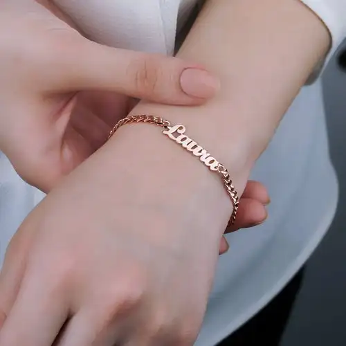 3MM Cuban Chain Custom Name Bracelets For Women Boho Jewelry Stainless Steel Rose Gold Personalized Letter Bracelet Femme BFF
3MM Cuban Chain Custom Name Bracelets For Women Boho Jewelry Stainless Steel Rose Gold Personalized Letter Bracelet Femme BFF