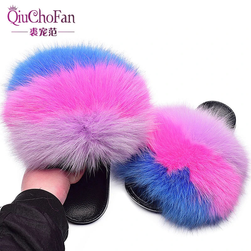 Hot Summer Women Fox Fur Slippers Real Fur Slides Female Indoor Flip Flops Casual Raccon Fur Sandals Furry Fluffy Plush Shoes
Hot Summer Women Fox Fur Slippers Real Fur Slides Female Indoor Flip Flops Casual Raccon Fur Sandals Furry Fluffy Plush Shoes