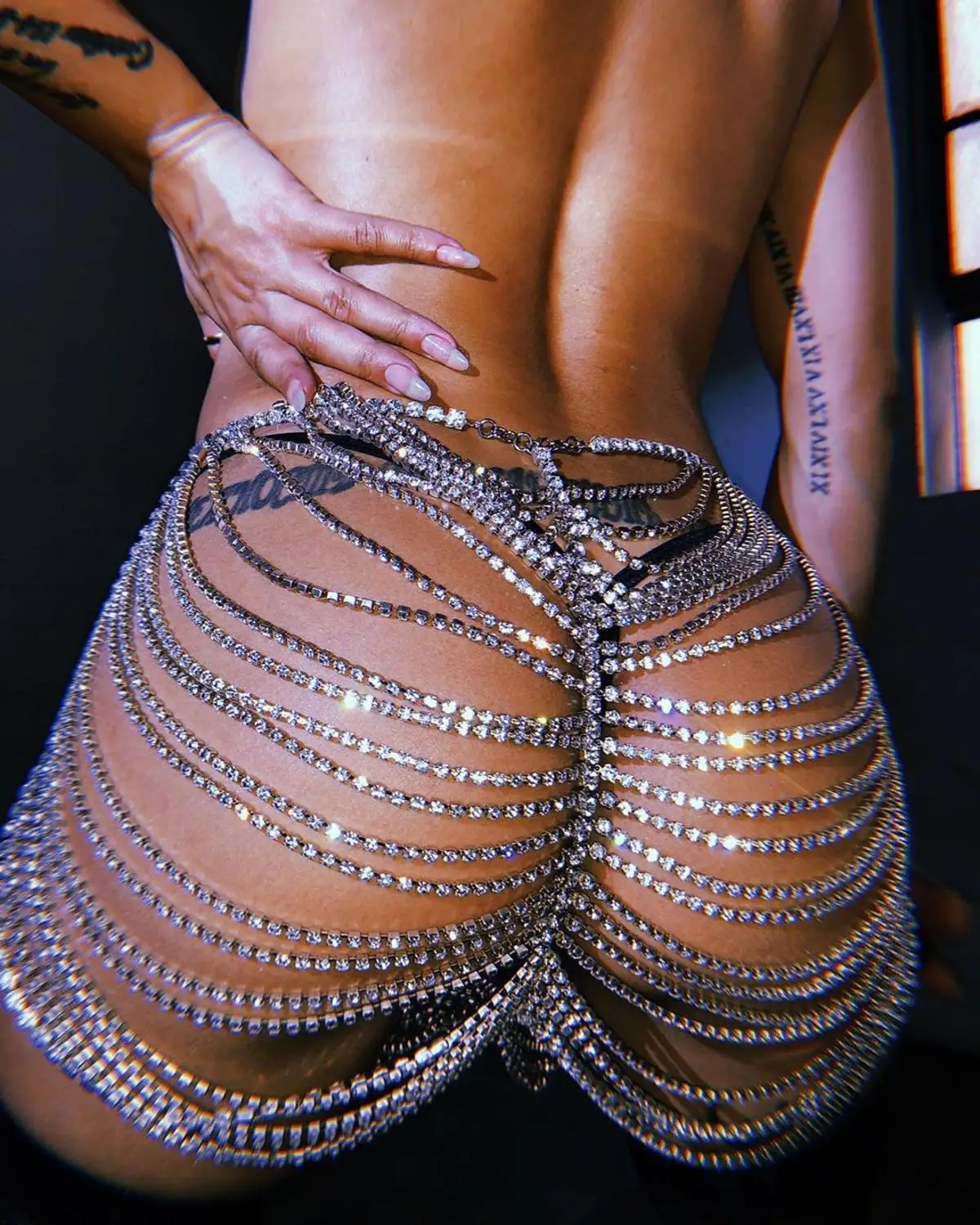 wsevypo Hollow Out Rhinestone Hip Chains Women Shining Body Decoration for Beach Vacation Party Diamonds Bikini Cover-ups
wsevypo Hollow Out Rhinestone Hip Chains Women Shining Body Decoration for Beach Vacation Party Diamonds Bikini Cover-ups