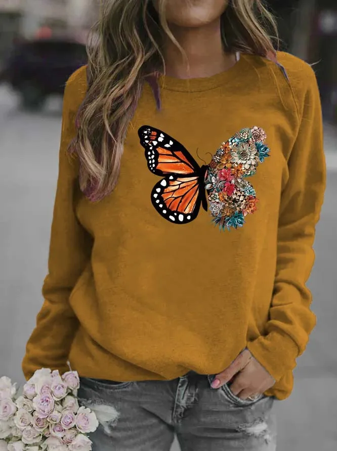 Zoulv Butterfly Sweatshirt Women Oversized Tops Harajuku Sweatshirt for Womens O Neck Hoodie Long Sleeve Casual Loose Pullover
Zoulv Butterfly Sweatshirt Women Oversized Tops Harajuku Sweatshirt for Womens O Neck Hoodie Long Sleeve Casual Loose Pullover