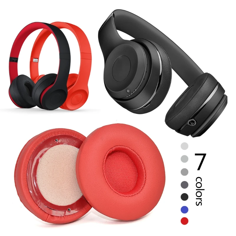 

1 pair Replacement Ear Ppads Cushion For Solo 2 Wireless Earpads Earbuds For Solo 3 Headset Case Ultra-soft Protein Skin 96BA